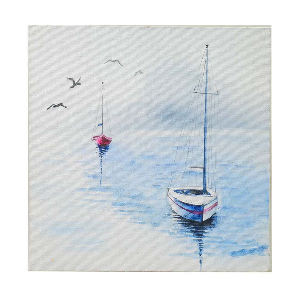 Exclusively hand painted Water Colors art on Canvas by Penkraft